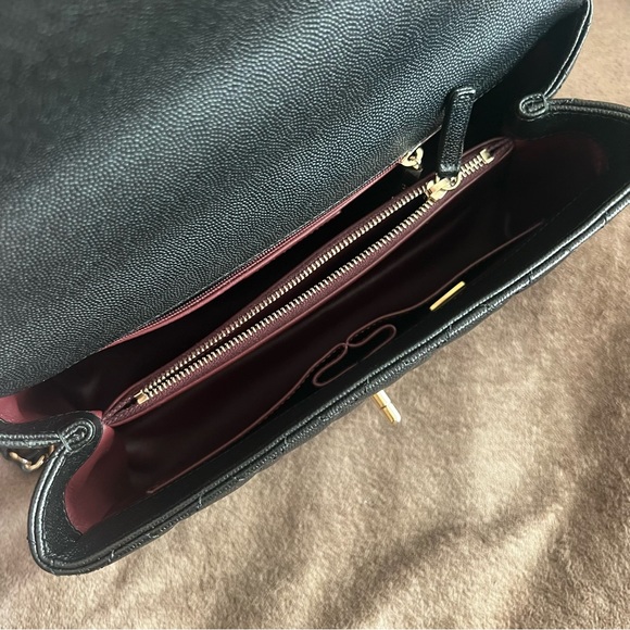 CHANEL COCO HANDLE CAVIAR MEDIUM BAG CC LOGO - Picture 7 of 13